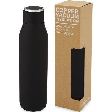 Logotrade Firmengeschenke das Foto: Marka 600 ml Kupfer-Vakuum Isolierflasche mit Metallschlaufe