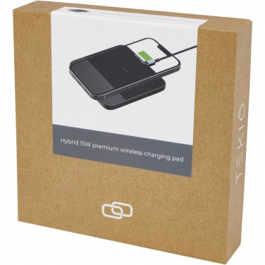 Logotrade Logogeschenke das Foto: Hybrid hochwertiges wireless 15W Ladepad