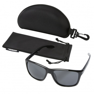Logotrade Firmengeschenke das Foto: Eiger polarisierte Sonnenbrille mit Etui aus recyceltem Kunststoff