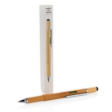 Logotrade werbemittel das Foto: 5-in-1 Bambus Tool-Stift