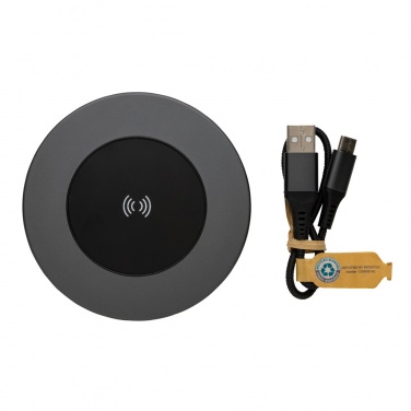 Logotrade Firmengeschenke das Foto: Terra 10W Wireless Charger aus RCS recyceltem Aluminium