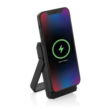 Logotrade Firmengeschenke das Foto: Skywave 5000mah Solar Powerbank, 10W Wireless aus rPlastik