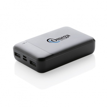 Logotrade Werbegeschenke das Foto: 10.000 mAh Powerbank aus RCS Standard recyceltem Kunststoff