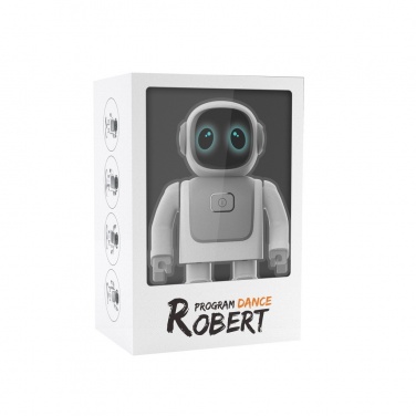 Logotrade Firmengeschenke das Foto: Robert der tanzende Roboter mit Lautsprecher