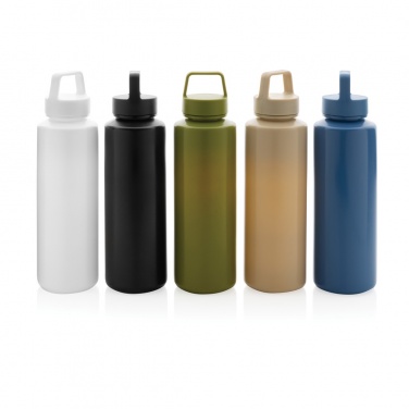 Logotrade Firmengeschenke das Foto: Wasserflasche mit Henkel aus RCS rPP