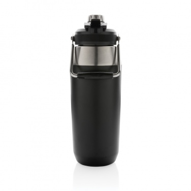 Logotrade werbemittel das Foto: 1L Vakuum StainlessSteel Flasche mit Dual-Deckel-Funktion