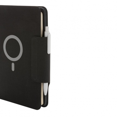 Logotrade Logogeschenke das Foto: Artic magnetisches 10W Wireless Charging Notizbuch