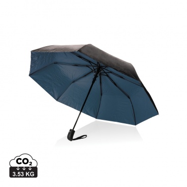Logotrade Werbeartikel das Foto: 21" Impact AWARE™ RPET 190T Pongee Bi-Color Mini-Schirm