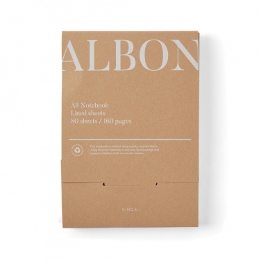 Logotrade Werbegeschenke das Foto: VINGA Albon A5-Notizbuch aus GRS recyceltem Filz