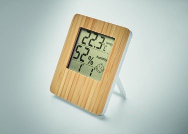 Logotrade Werbegeschenke das Foto: Wetterstation Bambus