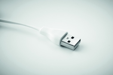 Logotrade Geschäftsgeschenke das Foto: Schlüsselring-Ladekabel 3in1