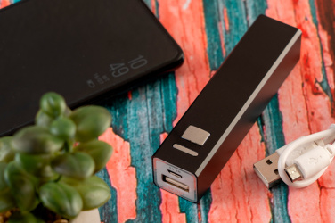 Logotrade Geschäftsgeschenke das Foto: Metall-Powerbank PORT HOPE 2200mAh