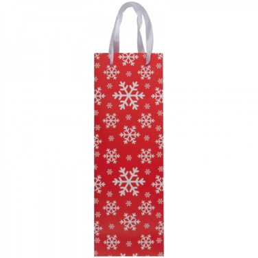 Logotrade werbemittel das Foto: Weintasche im Weihnachtsdesign LAPLAND