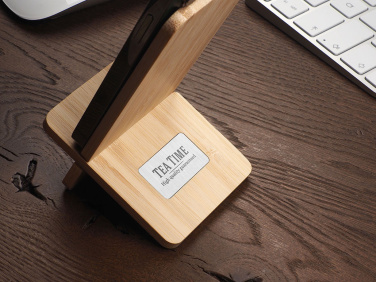 Logotrade Werbegeschenke das Foto: Telefonständer aus Holz 1834292