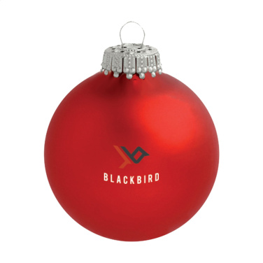 Logotrade Geschäftsgeschenke das Foto: Weihnachtskugel Ø 6 cm - Made in Europe