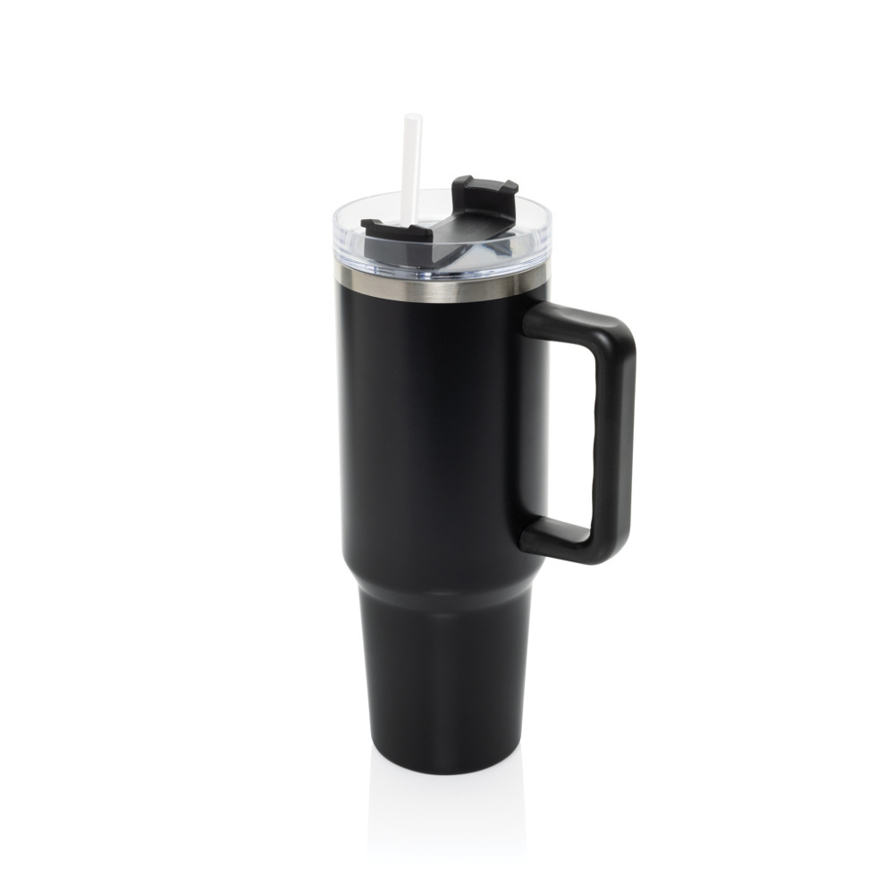 Logotrade werbemittel das Foto: Stadley Becher aus RCS recyceltem Sainless Steel 1200ml