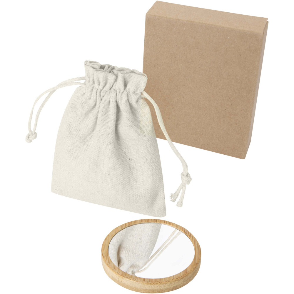 Logotrade Firmengeschenke das Foto: Lustre Spiegel aus Bambus