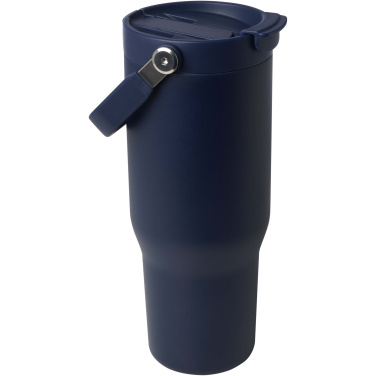 Logotrade Werbegeschenke das Foto: Bronx 900 ml RCS-zertifizierter Kupfer-Vakuum Isolierbecher aus Edelstahl mit Doppelfunktionsdeckel