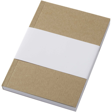Logotrade Werbeartikel das Foto: Novella Austen A6 Softcover Notizbuch aus recyceltem Kraftpapier – 100 Blatt