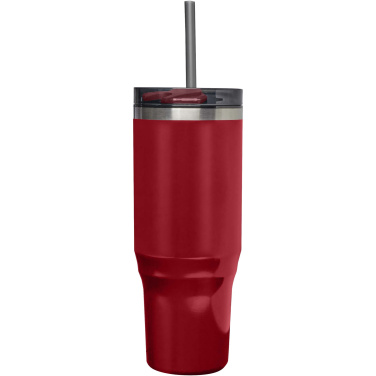 Logotrade Geschäftsgeschenke das Foto: Melbourne 1200 ml RCS-zertifizierter Isolierbecher mit Strohhalm