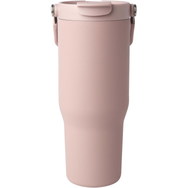 Logotrade werbemittel das Foto: Bronx 900 ml RCS-zertifizierter Kupfer-Vakuum Isolierbecher aus Edelstahl mit Doppelfunktionsdeckel
