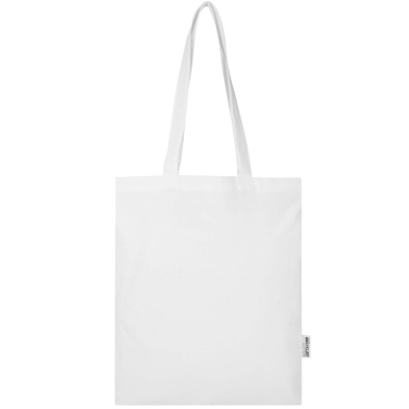 Logotrade Werbeartikel das Foto: Madras Blend 140 g/m² Tragetasche aus GRS-recycelter Baumwolle 7L