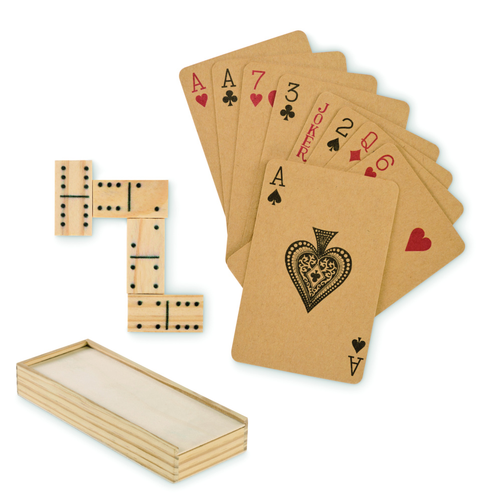 Logotrade Werbegeschenke das Foto: Domino- und Spielkarten-Set