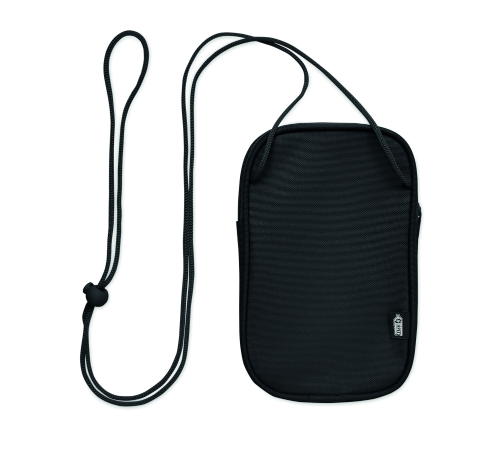 Logotrade Werbeartikel das Foto: Crossbody-Reisetasche RPET
