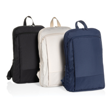 Logotrade Werbegeschenke das Foto: Flexpack Aware™ Expandable Slim RPET 15,6" Laptop-Rucksack