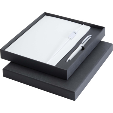Logotrade Werbeartikel das Foto: Legato Elegance A5 Hardcover Notizbuch mit Tintenroller Set