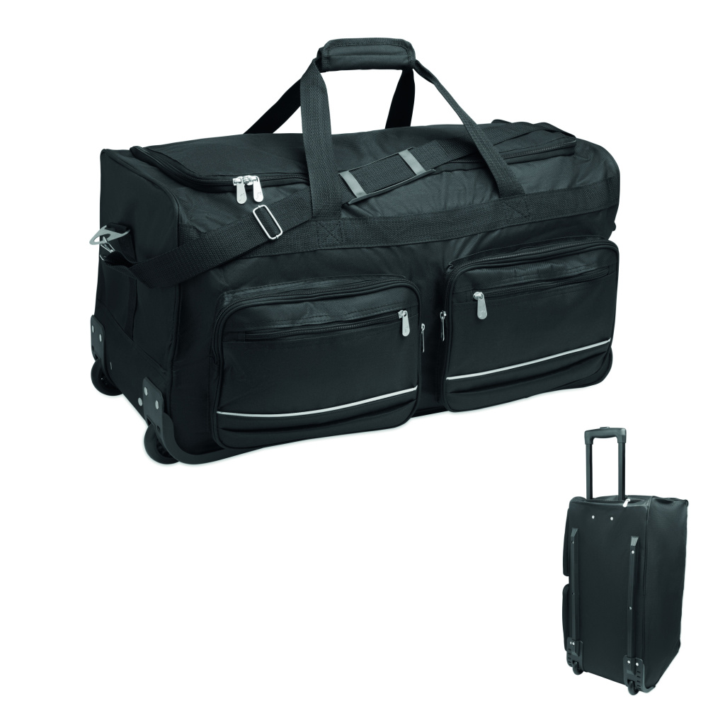 Logotrade Logogeschenke das Foto: Reisetaschen-Trolley 600D RPET