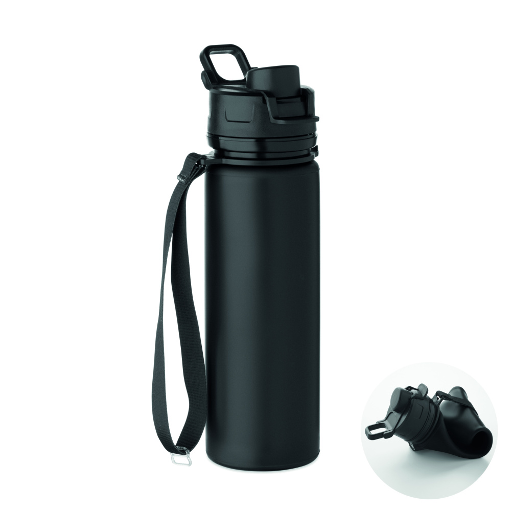 Logotrade Geschäftsgeschenke das Foto: Faltbare Sportflasche Silikon