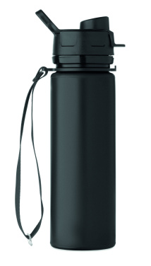 Logotrade Firmengeschenke das Foto: Faltbare Sportflasche Silikon