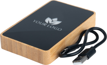 Logotrade Werbeartikel das Foto: Powerbank 5000 mAh mit beleuchtetem Logo
