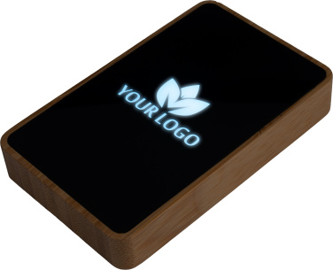 Logotrade Werbeartikel das Foto: Powerbank 5000 mAh mit beleuchtetem Logo