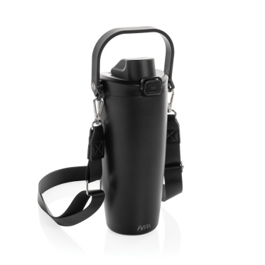 Logotrade Werbegeschenke das Foto: Avira Ayala Crossbody Duosip Becher aus RCS rec. Stahl