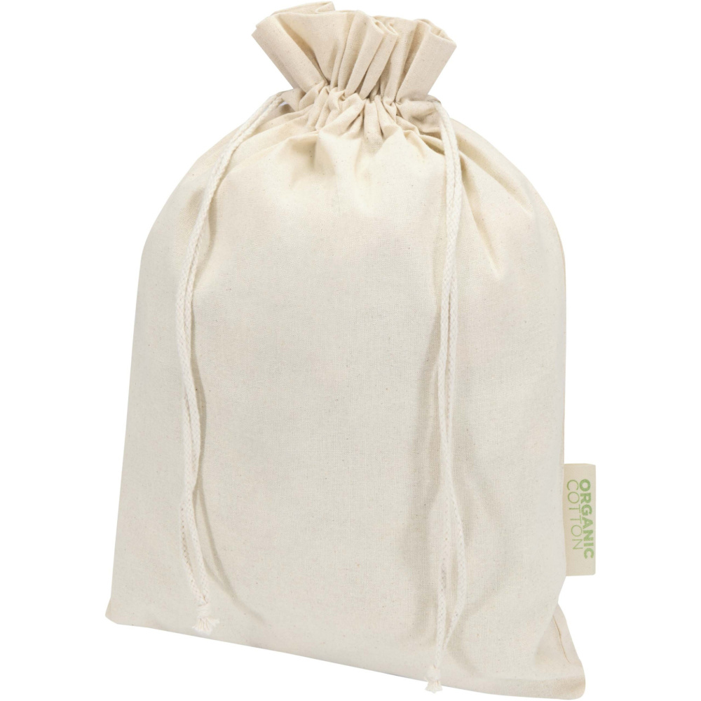 Logotrade Werbeartikel das Foto: Odisha 140 g/m² OCS Bio-Geschenktasche – 42 × 30 cm