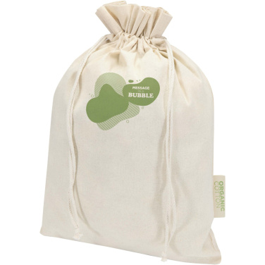 Logotrade Geschäftsgeschenke das Foto: Odisha 140 g/m² OCS Bio-Geschenktasche – 42 × 30 cm