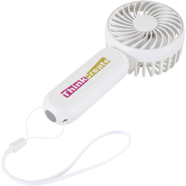 Logotrade Werbegeschenke das Foto: Aervia Tragbarer Ventilator aus recyceltem Kunststoff