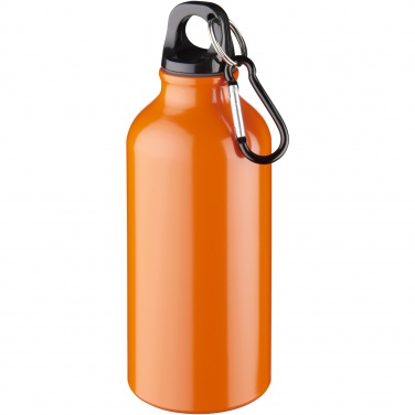 Logotrade advertising product image of: Oregon 400 ml aluminium water bottle with carabiner
