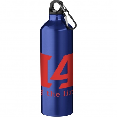 Logo trade promotional giveaways image of: Oregon 770 ml aluminium water bottle with carabiner