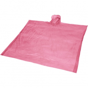 Logo trade advertising products image of: Ziva disposable rain poncho with storage pouch