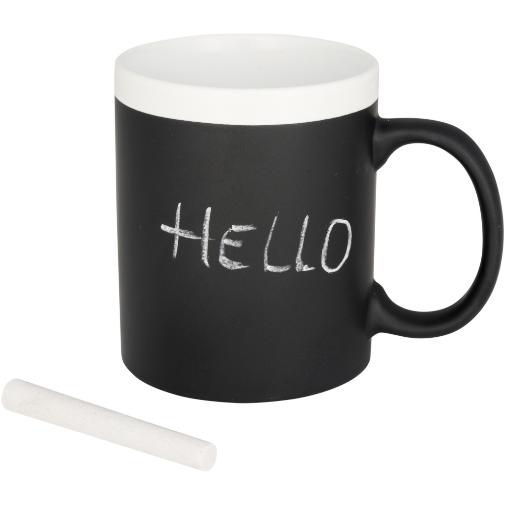 Logotrade promotional item picture of: Chalk-write 330 ml ceramic mug