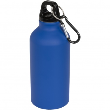 Logo trade business gift photo of: Oregon 400 ml matte water bottle with carabiner