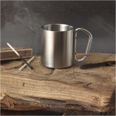 Logo trade promotional gift photo of: Alps 200 ml insulated mug with carabiner
