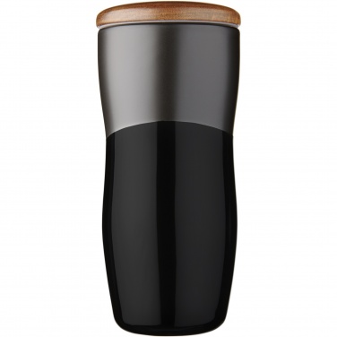 Logo trade business gift photo of: Double-walled ceramic tumbler Reno 370 ml