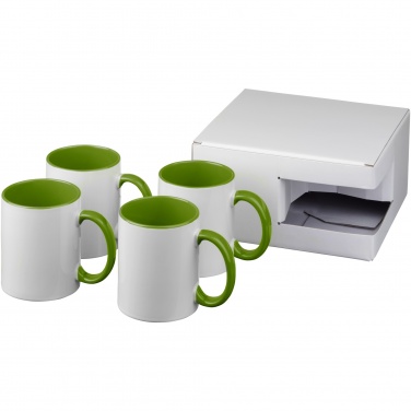 Logotrade promotional gifts photo of: Ceramic sublimation mug 4-pieces gift set