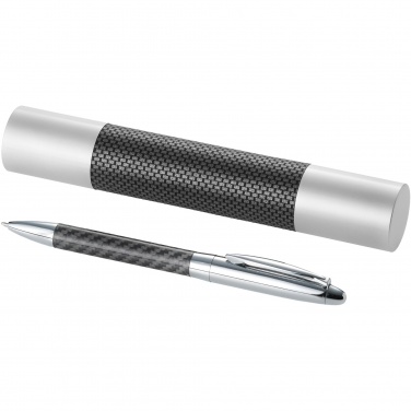 Logotrade promotional items photo of: Winona ballpoint pen with carbon fibre details