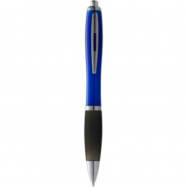 Logo trade business gifts image of: Nash ballpoint pen coloured barrel and black grip