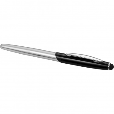 Logo trade corporate gift photo of: Geneva stylus ballpoint pen and rollerball pen set